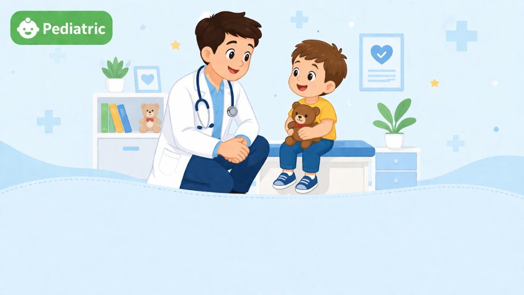 Illustration — pediatric consultation and child health