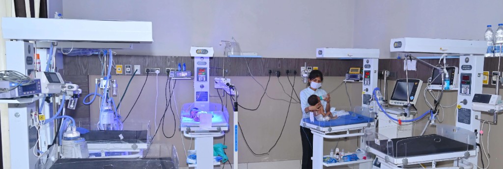 Paediatric care area at Janta Hospital, Tohana